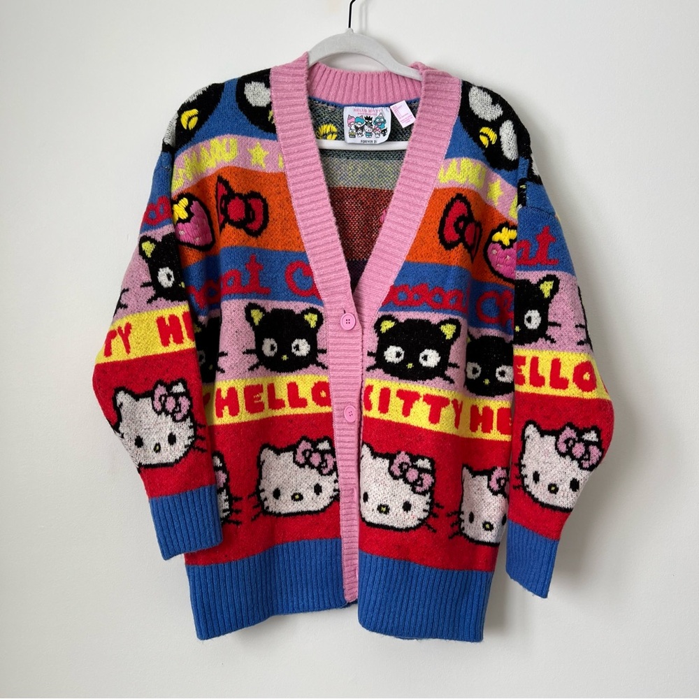 Hello Kitty Colorful Logo Cardigan